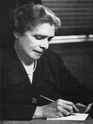 Virginia C. Gildersleeve. Image retrieved from Many a Good Crusade, 1954. Virginia C. Gildersleeve. Image retrieved from Many a Good Crusade, 1954.