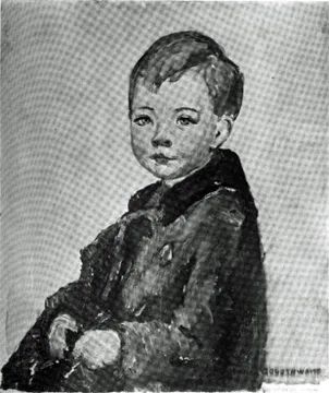 Goldthwaite’s painting at the 1915 Suffrage Exhibition, “Young American,” ca. 1915, oil on canvas, current location unknown. This illustration was included in the 1916 A.D. Defries article, “Anne Goldthwaite as Portrait Painter.”