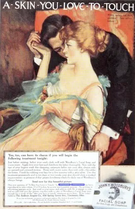 Mary Greene Blumenschein, "A Skin you Love to Touch," painting for advertisement Woodburry Facial  soap, 1916. Laird