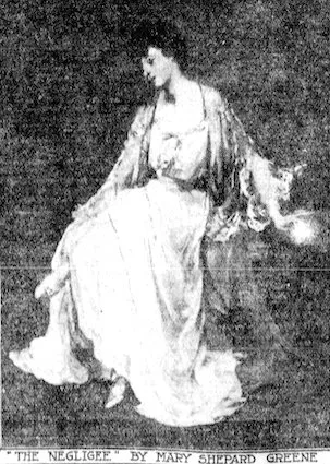 Mary Shepard Green, "The Négligée." c. 1906. Evansville Courier and Press.