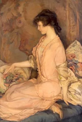 Mary Greene Blumenshein, "Stylized Potrait of a Woman," oil on canvas, c. 1914. Invaluable