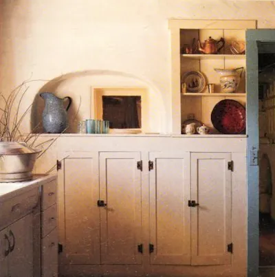 Blumenshein Taos home: interior. Steve Gross and Susan Daley, photographers. Wiencek, p. 191