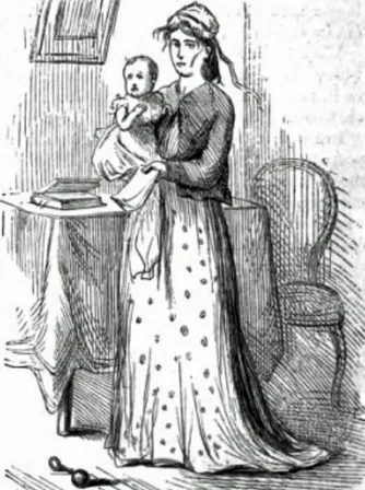 "The Damp Woman", illustration by Edward Hughes, Poor Miss Finch: A Novel, by Wilkie Collins, New York: Harper & Brothers, 1872