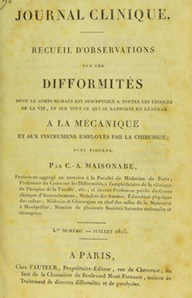 Cover of Maisonabe's Journal, 1825