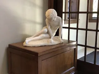 Mary Elizabeth Cook, "Joyeuse rencontre," marble, 1912. Bexley.org