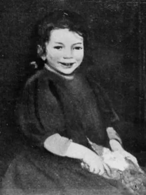 Helen Kibbey, “Nanette riant,” ca. 1905, oil on canvas. Illustrated catalogue for 1905 Salon de la Société nationale des Beaux-Arts
