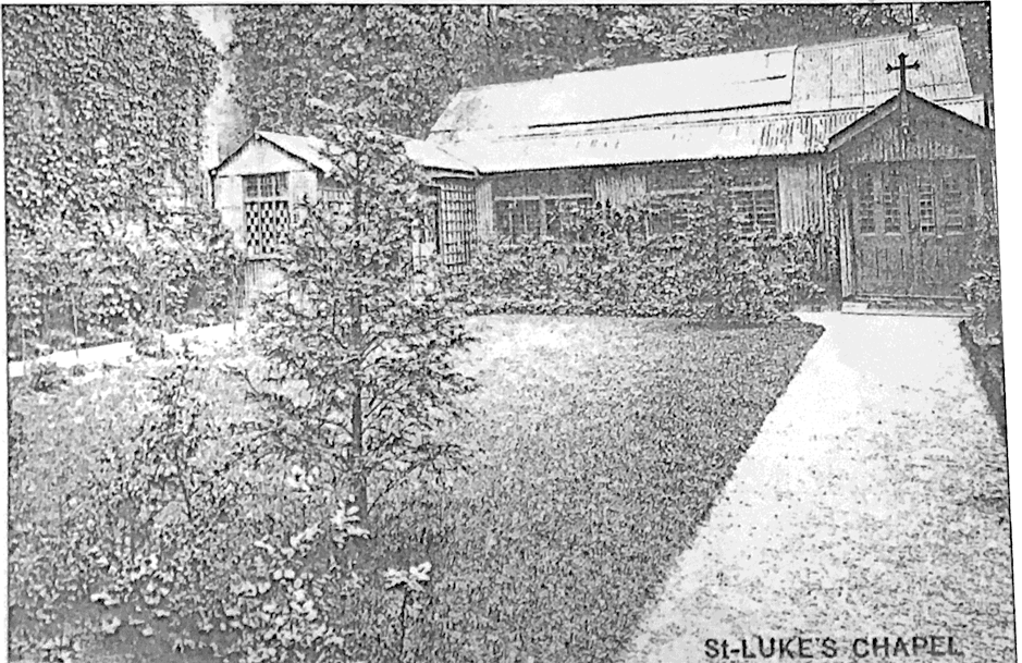 Photograph of St. Luke's seen from 5 rue de la Grande Chaumière, ca. 1920. Crombie, 1998, p. 52 Photograph of St. Luke's seen from 5 rue de la Grande Chaumière, ca. 1920.
