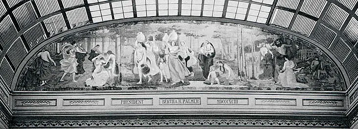 "Primitive Woman," Mary Fairchild MacMonnies, mural, 1893 World's Columbian Exposition in Chicago, Wikimedia Commons