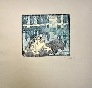 Ethel Mars. "Grenouilles," etching, n.d.