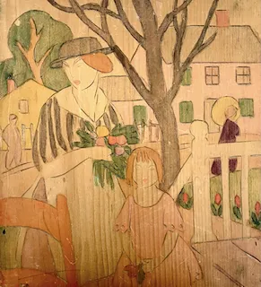 Ethel Mars. woodblock, n.d.