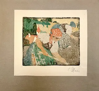 Ethel Mars. "Paysanne," etching, n.d.
