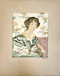 Ethel Mars. "Portrait," etching, n.d.