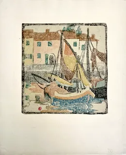 Ethel Mars. "Rimini," etching, n.d.