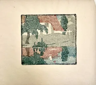 Ethel Mars. "Schwarzwald," etching, n.d.