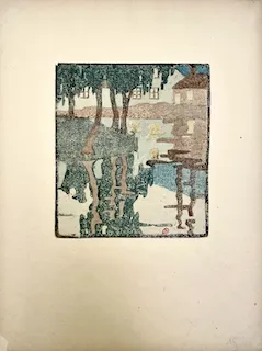 Ethel Mars. "Schwarzwald," etching, n.d.
