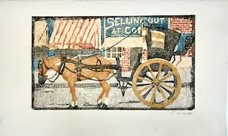 Ethel Mars, New Horse, block print, c. 1904. INHA