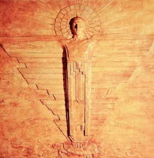 Mary Elizabeth Cook; bas-relief, ca. 1931, plaster/composite. Shown at the McCormick Gallery in Chicago. Ebay.