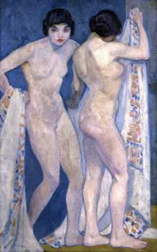Kathleen McEnery, "Going to the Bath," ca. 1905-1913, oil on canvas