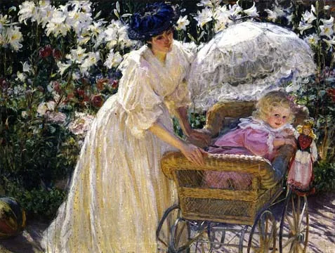 Mary Fairchild McMonnies, "Roses and Lilies"