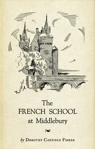 Front Cover of the October 15, 1923 Brochure published by Edward D. Collins, Director of the Middlebury Summer Schools. Courtesy Middlebury College.