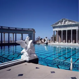 Hearst Castle, outside pool