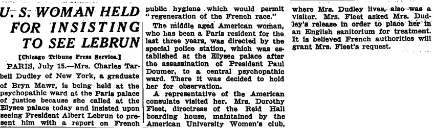 Chicago Daily Tribune, July 16, 1933, 21