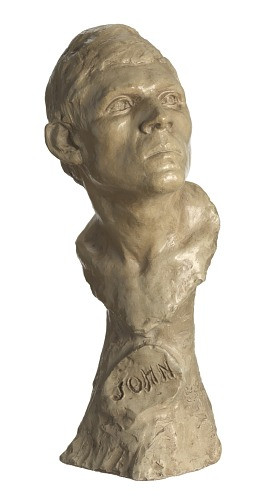 Meta Vaux Warrick Fuller, "John the Baptist," ca. 1899, paint on plaster. National Museum of African American History & Culture. 