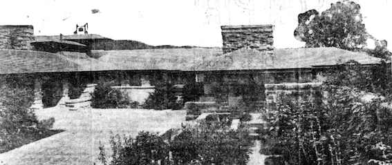 Photo of Taliesin, Chicago Tribune, November 8, 1915, p. 6
