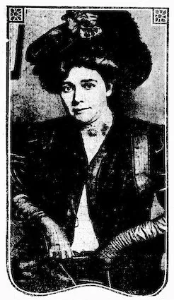 Photo of Maude Miriam Noel, 1915. “Artist Named in Woman’s Story of Frank Lloyd Wright.” The Richmond Palladium and Sun-Telegram, November 8, 1915. Chronicling America: Historic American Newspapers. Library of Congress. 