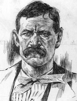 Gertrude Partington, illustration for an article on a murder trial.