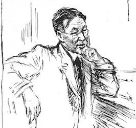 Gertrude Partington, Drawing, 1909, The San Francisco Examiner, January  21, 1909, p. 5