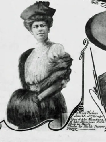 One of Perry's photographs of a Girls' Club resident named Helen Smith, published in The Chicago Tribune on July 5, 1908, 40.