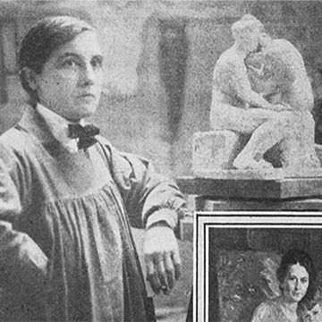 Jane Poupelet in her studio. Paris Times 2