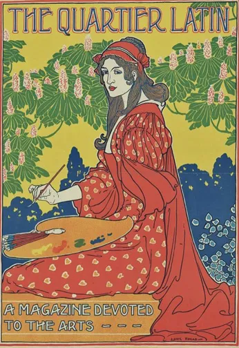 Promotional poster for Quartier Latin, Louis Rhead, ca. 1890-1900. Courtesy of Library of Congress