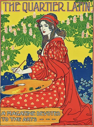 Promotional poster for Quartier Latin, Louis Rhead, ca. 1890-1900. Library of Congress. loc.gov/search/?q=The+Quartier+Latin