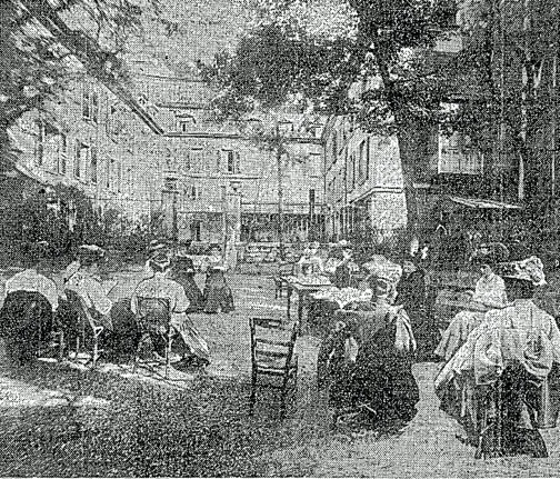 Afternoon tea at the Club, 1910 (Baltimore Sun, March 20, 17)