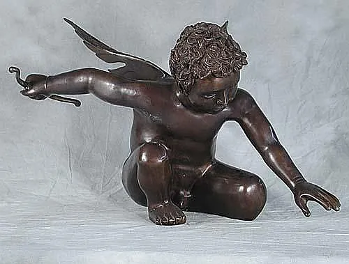 Attributed to Mary Elizabeth Cook, "Cupid," bronze, n.d. Invaluable.com