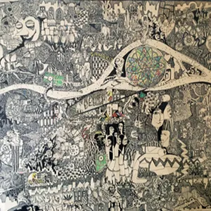 Unknown, View of Paris, drawing. RH Archives