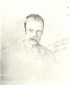 John Singer Sargent, "Gordon Greenough," 1880, sketch
