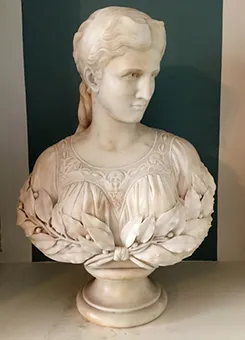 Richard S. Greenough, front of marble bust, Reid Hall