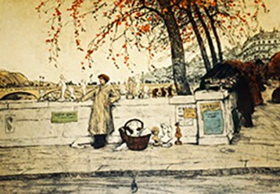 Tavík František Šimon, ", color aquatint. RH Archives Tavík František Šimon