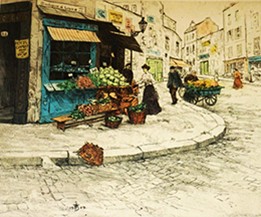 Tavík František Šimon, "" 1907, color aquatint. RH Archives Tavík František Šimon