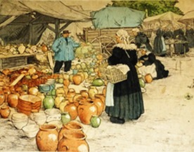 Tavík František Šimon, "," 1907, color aquatint. RH Archives Tavík František Šimon