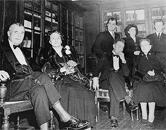 Dignitaries at Reid Hall's reopening. Photograph retrieved from the Smith College archives.