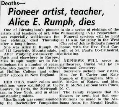 Rumph Obituary