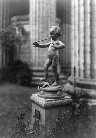 Photo of Janet Scudder's "Piping Pan," c. 1916. Library of Congress, photographic prints 1910-1920.