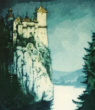 Untitled, William A. Sherwood, etching, undated. Reid Hall archives.