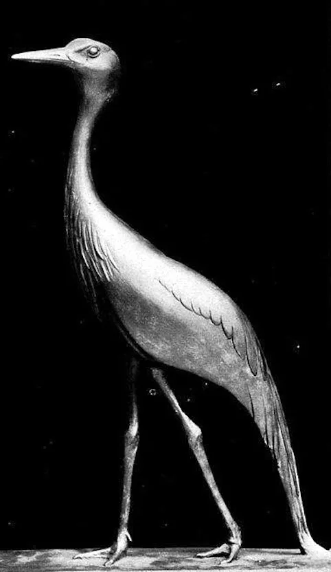 Eugenie Shonnard, Grue de Paradis, 1920s, bronze. Chassé, 1924