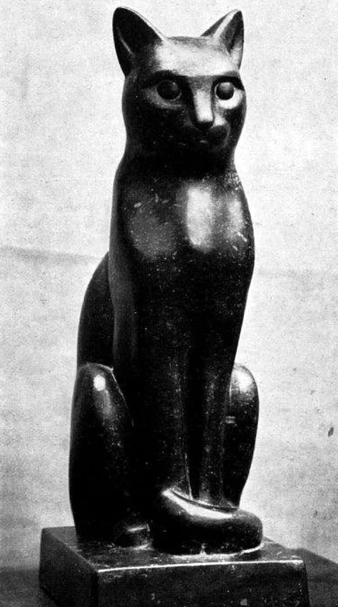 Eugenie Shonnard, "Le Chat," 1920s, granite. Chassé, 1924