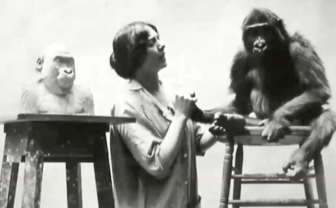 Photograph of Shonnard and Dinah, c. 1914. Waguespack